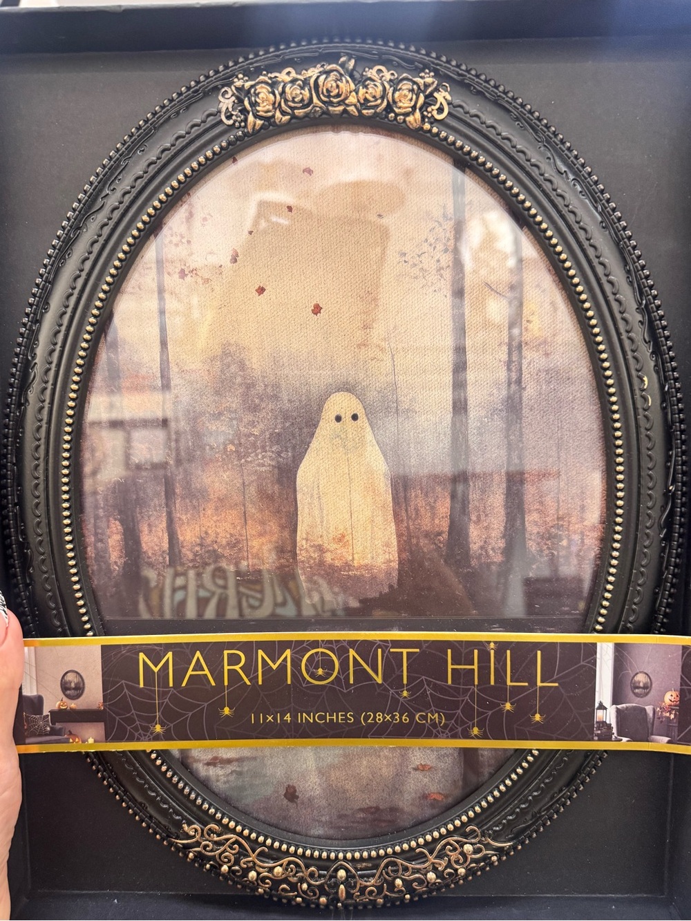 Black & Gold Framed Ghost Wall Art